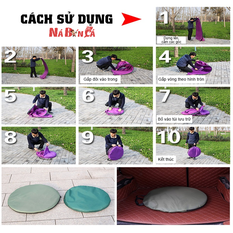 Lều thay đồ cắm trại tự bung, lều vệ sinh dã ngoại kín đáo bền đẹp dùng cho du lịch dã ngoại cắm trại tiện lợi [DCP15]