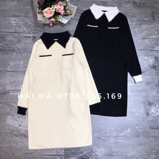 Đầm len cổ đức