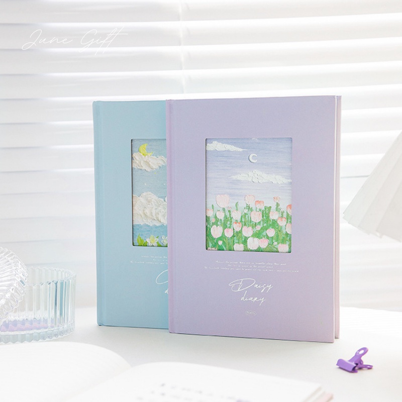 Sổ Nhật Ký Bullet Journal Màu Pastel Flower Diary