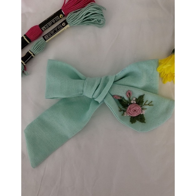 Dây cột tóc thêu tay