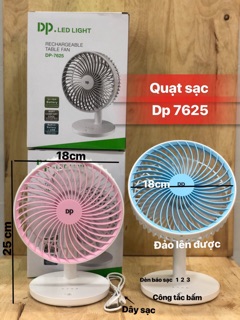 Quạt Sạc Tích Điện DP-7625