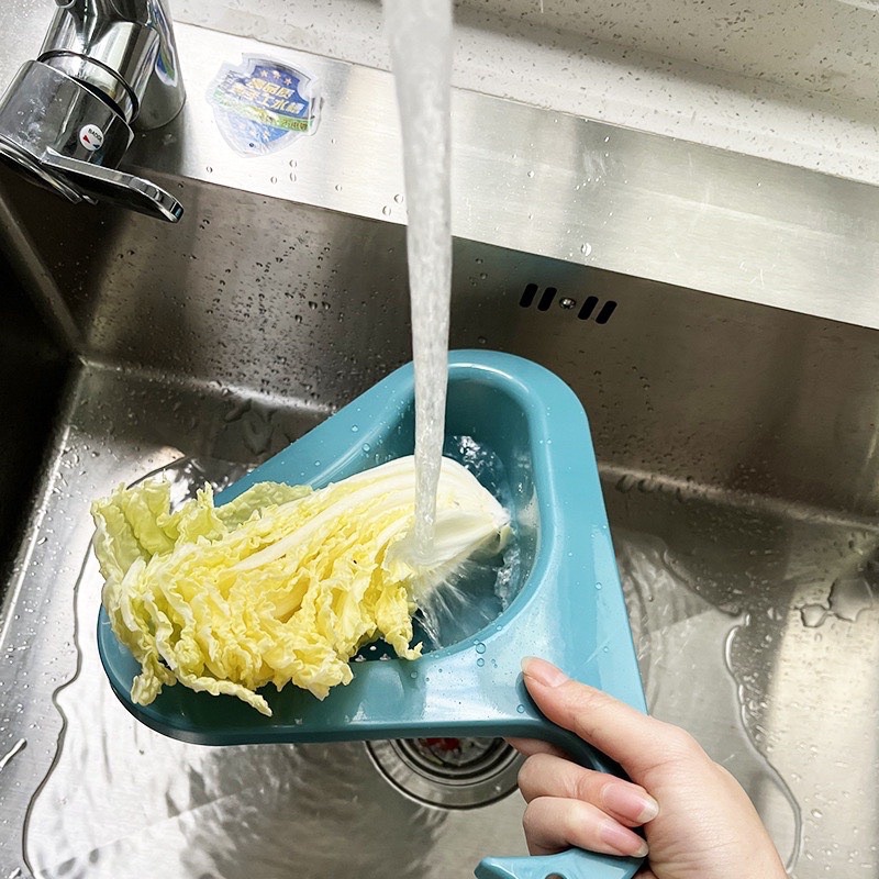 Khay lọc rác bồn rửa bát hình con thiên nga - Giỏ lọc rác bồn rửa chén hình tam giác đa công dụng