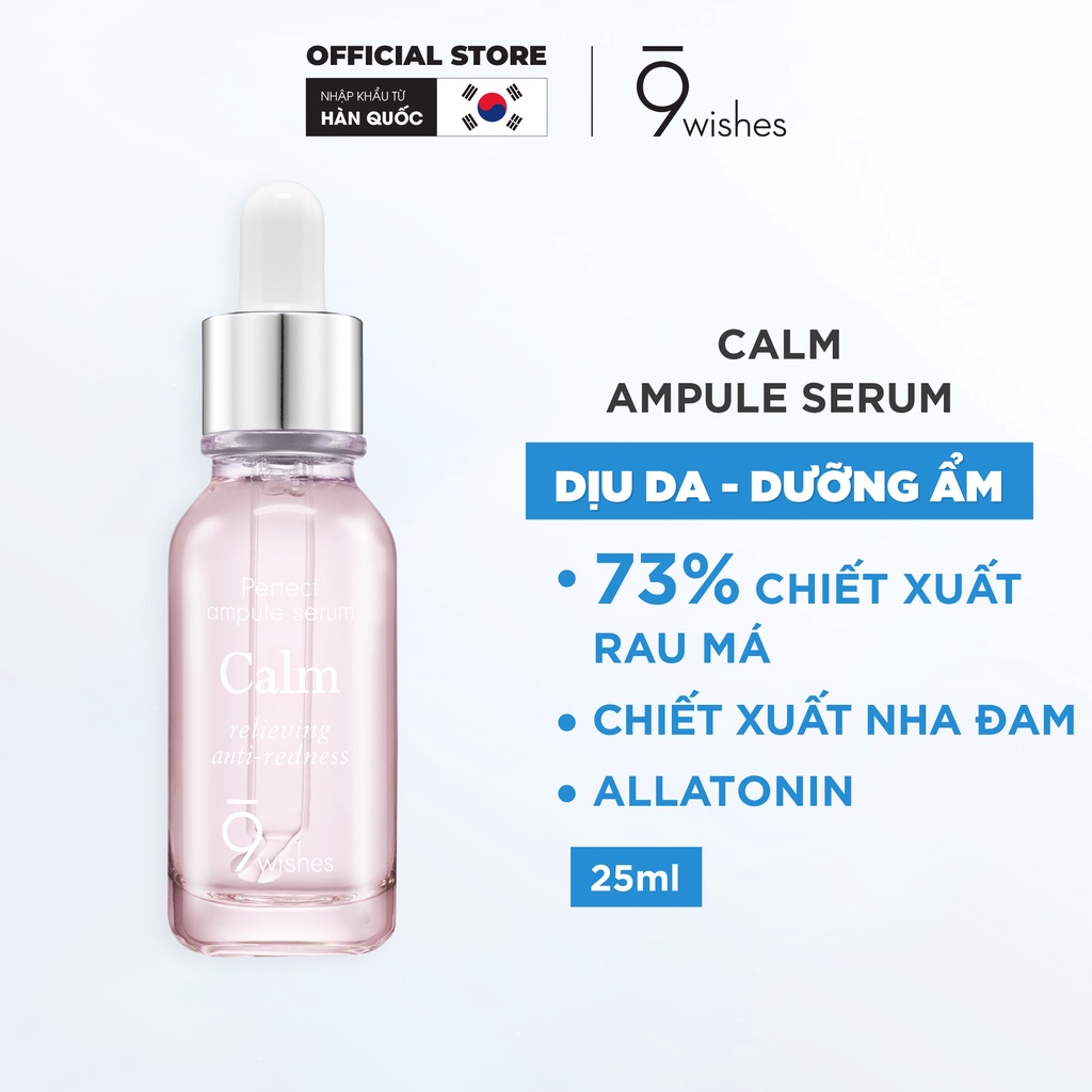 Tinh chất làm dịu da 9 Wishes Calm Ampule Serum 25ml