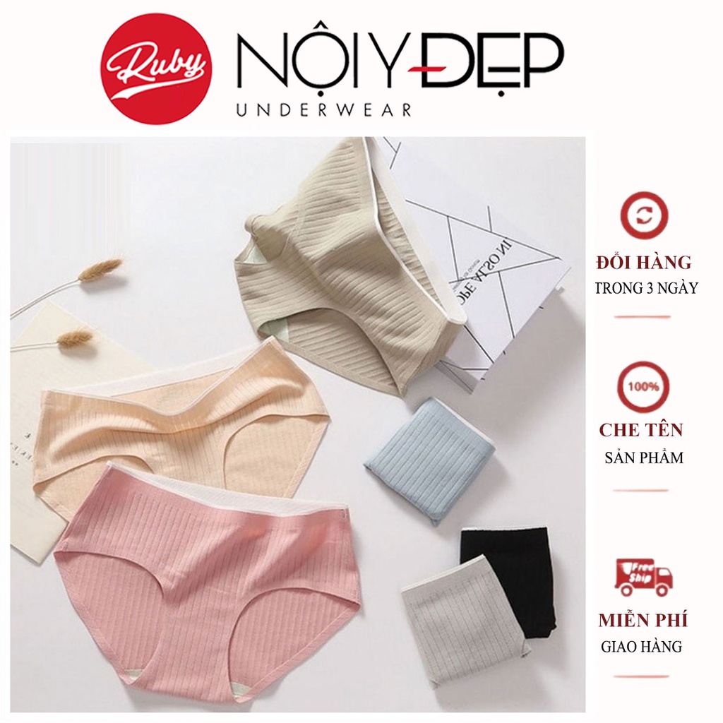 Quần lót nữ cotton đẹp cao cấp kháng khuẩn thoáng khí không viền QL18