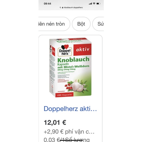 Viên tỏi knoblauch doppel Đức