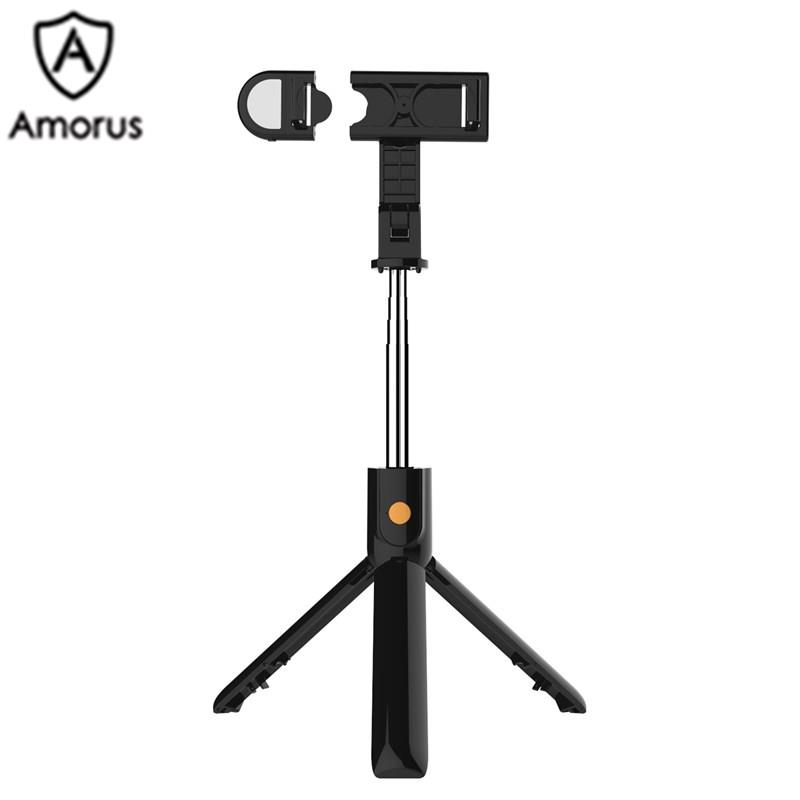 Gậy Ba Chân Amorus SELFIESHOW K10S Điều Khiển Từ Xa Cao Cấp Có Chức Năng Hẹn Giờ Và Đèn LED Thông Dụng Cho Điện Thoại | BigBuy360 - bigbuy360.vn