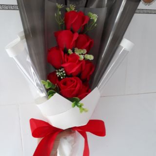 Bó hoa hồng sáp 9 bông