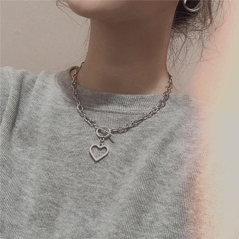 [Mã SKAMCLU8 giảm 10% cho đơn từ 100K] Dây Chuyền Xích Trái Tim