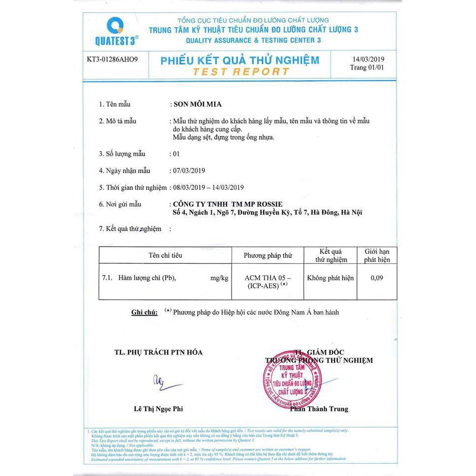 Son Lì Không Chì Mia Lipstick 8 Màu Cực Chất | Thế Giới Skin Care