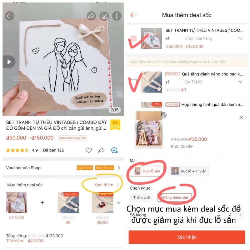 SET TRANH TỰ THÊU VINTAGES / CB ĐẦY ĐỦ ĐỒ DECOR Tranh canvas couple thêu tay