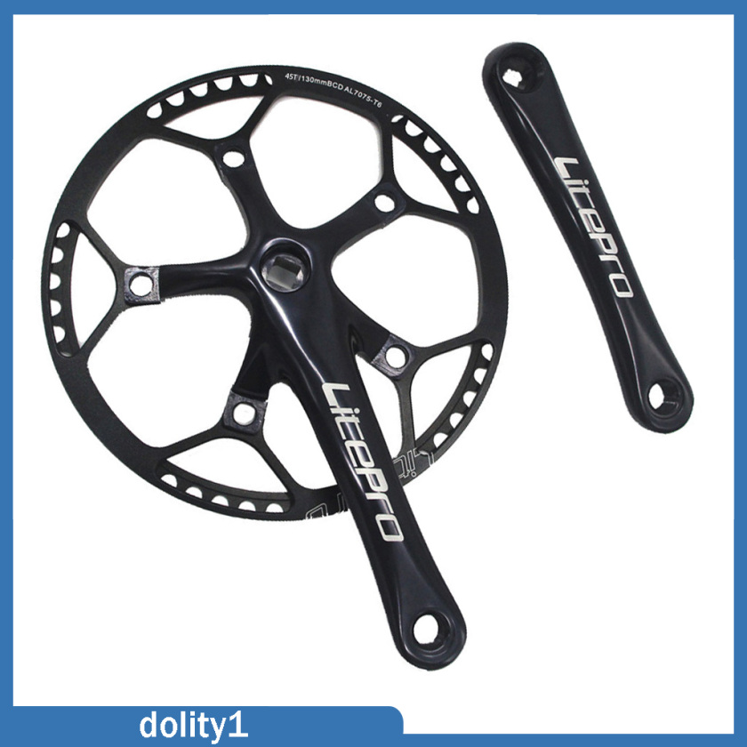 [DOLITY1]Bike Chainring Wide Single 3-8 Speed 45T-58T 130BCD Chainwheel Sprocket 45T