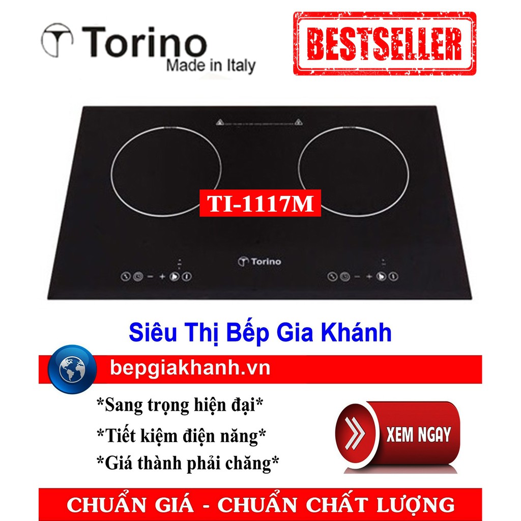 Bếp từ đôi Torino TI-1117M