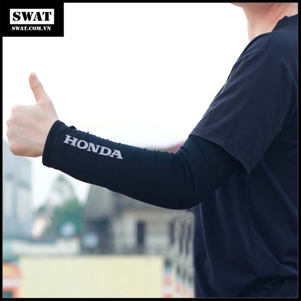 Ống Tay Chống Nắng Đi Xe Máy - In Decal Xe Nổi Phản Quang - FREESHIP
