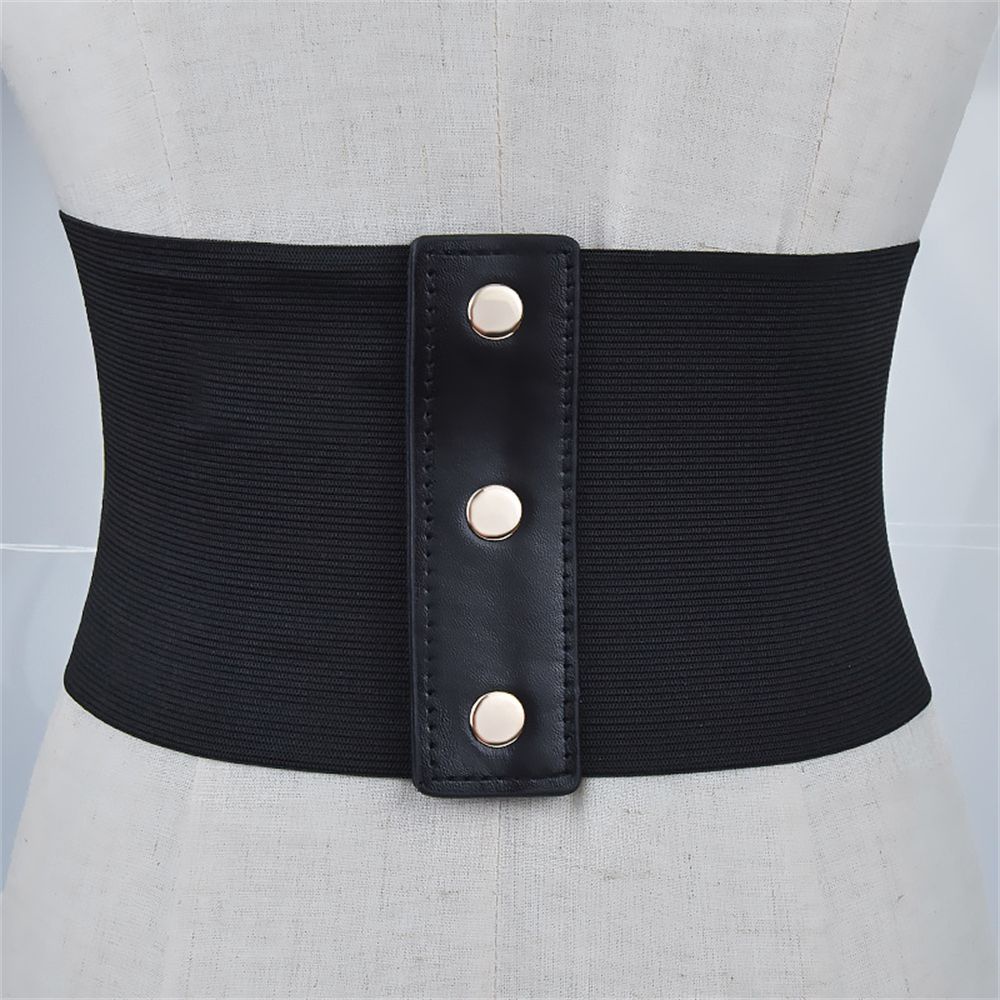 Đai nịt bụng corset da bản to co giãn có thể kéo dài thiết kế thời trang dành cho nữ