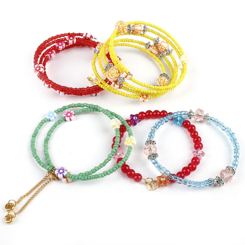 St.kunkaa 100 vòng / túi Vòng tròn 0,6mm để làm vòng tay