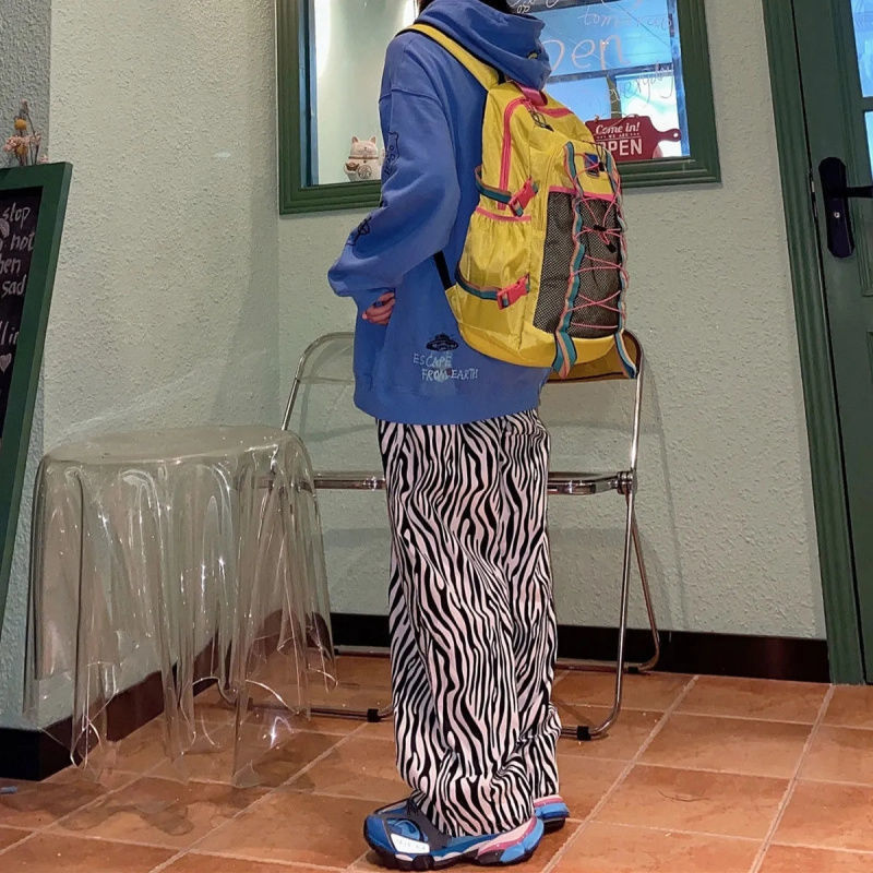 Quần Dài Ống Rộng Họa Tiết Ngựa Vằn Cho Nữ | BigBuy360 - bigbuy360.vn