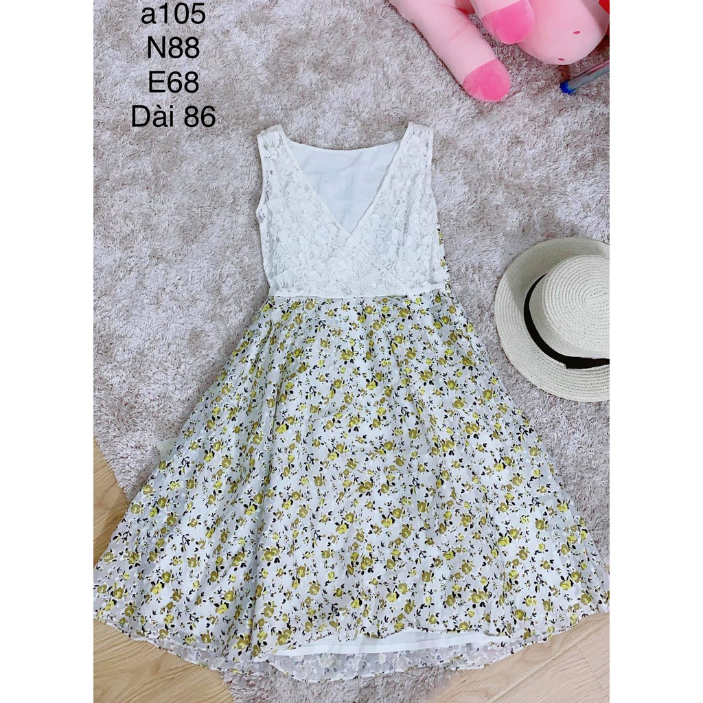 đầm ren phối chân váy xòe. A105