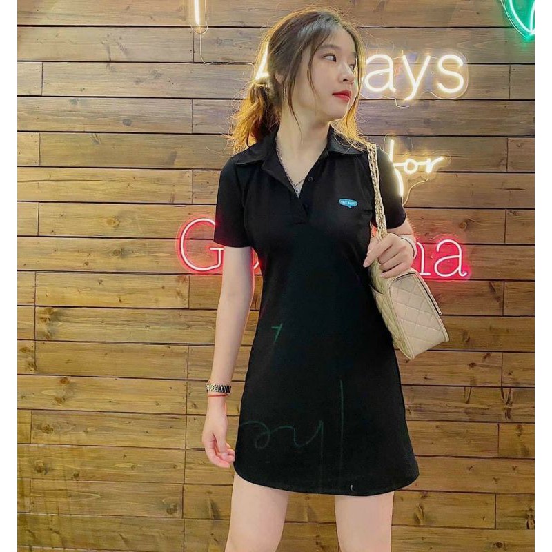 [Mã CORN33 giảm 30% đơn 10K] ĐẦM ĐEN CỔ POLO | BigBuy360 - bigbuy360.vn