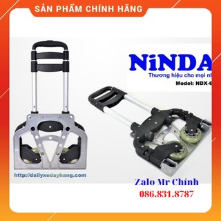 [ GIÁ SẬP SÀN ]  [ MỚI NHẤT ] Xe đẩy hàng 2 bánh gấp gọn Ninda NDX60, BH 12 tháng [ SẴN HÀNG ]... TỐT NHẤT