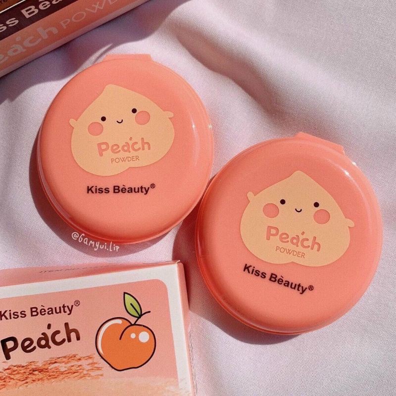 Phấn Phủ Kiềm Dầu Quả Đào KISS BEAUTY — Phấn Phủ Dạng Nén Kiềm Dầu Peach | BigBuy360 - bigbuy360.vn