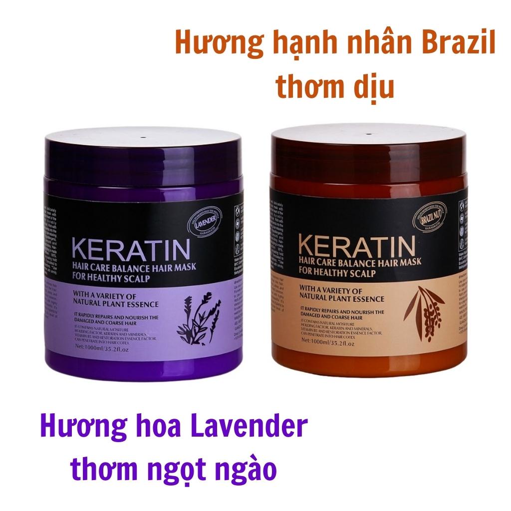 Kem Ủ Tóc Keratin Collagen 1000ml Ủ Hấp Tóc Phục Hồi Tóc Hư Tổn Siêu Mềm Mượt Cung Cấp Dưỡng Chất Cho Tóc Chắc Khỏe