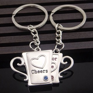 Móc Khóa Cặp Ly Cheer Tình Yêu