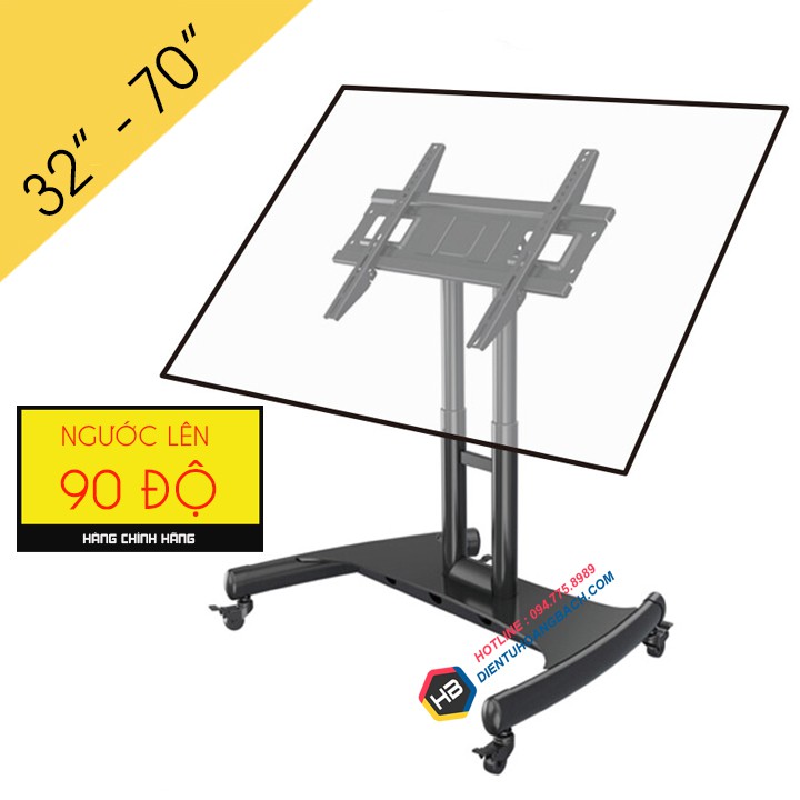 KỆ GIÁ TREO TIVI DI ĐỘNG HỘI NGHỊ NB AVA50 32 – 70 INCH - CỘT GIÁ TREO TIVI CÓ BÁNH XE ĐI CHUYỂN