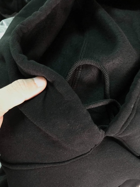 Áo Hoodie Đen Nam Nữ Trơn dễ mặc đồ