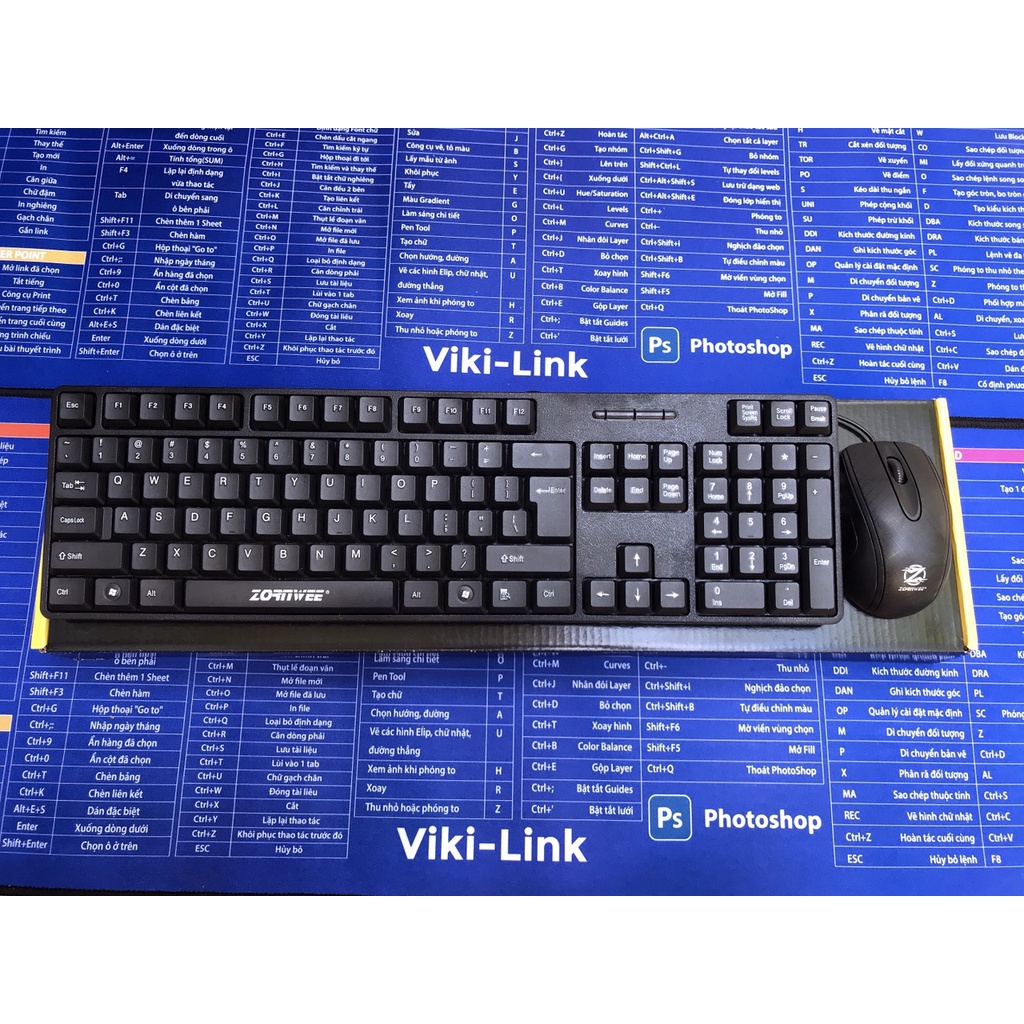 Bộ Bàn Phím Chuột Máy Tính Để Bàn PC Máy Đồng Bộ Văn Phòng Có Dây ZORNWEE ZE-9100 giá rẻ, bền đẹp