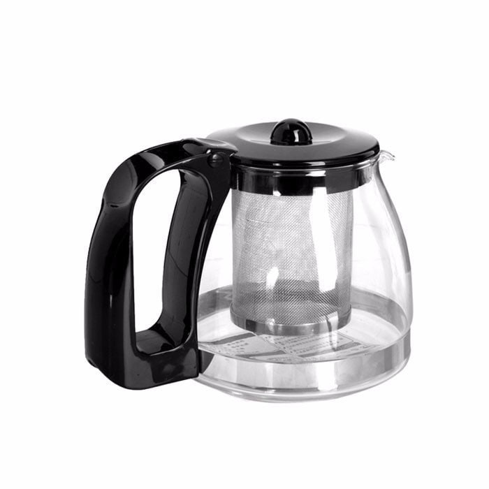 Bình lọc trà thủy tinh chịu nhiệt nắp bật có lõi lọc inox 304 mã S92 (700 - 900 - 1250 ml) PGL