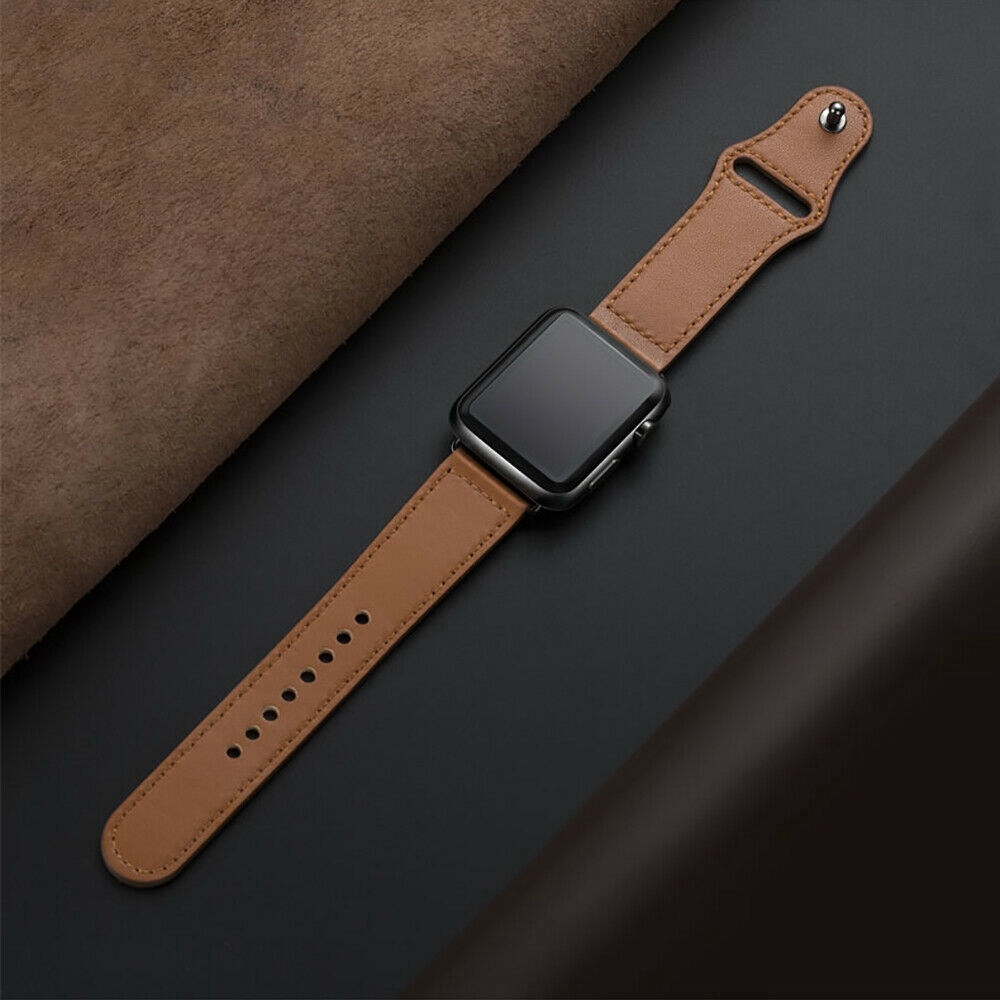Dây đeo bằng da cao cấp thay thế cho đồng hồ Apple Watch Series 5 4 3 2 38/42mm 40/44mm