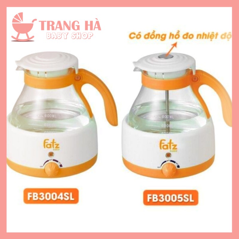 ⚡𝑭𝑹𝑬𝑬𝑺𝑯𝑰𝑷⚡MÁY HÂM NƯỚC PHA SỮA CÓ NHIỆT KẾ 800ML FATZBABY FB3005SL