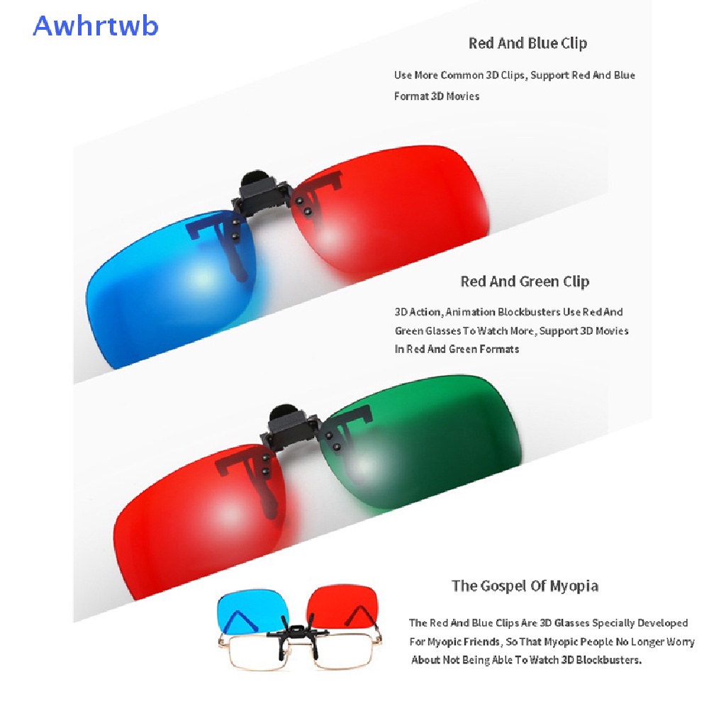 Kính 3D Gọng Đen Dùng Xem Phim Anaglyph Mới