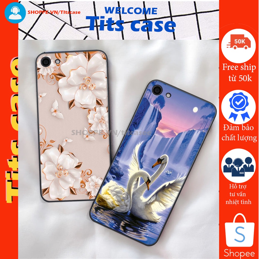 Ốp lưng Vivo Y71 / Y83 in hình thiên nga,hoa may mắn, đặc sắc ĐỘC - LẠ - BỀN