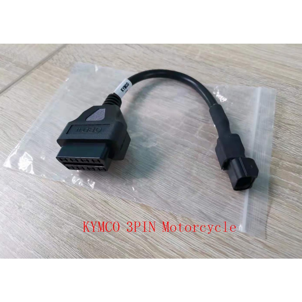 Cáp Chẩn Đoán Xe Máy 3 Chấu Sang 16PIN OBD2 ELM327 KYMCO 3PIN 3PIN OBD2