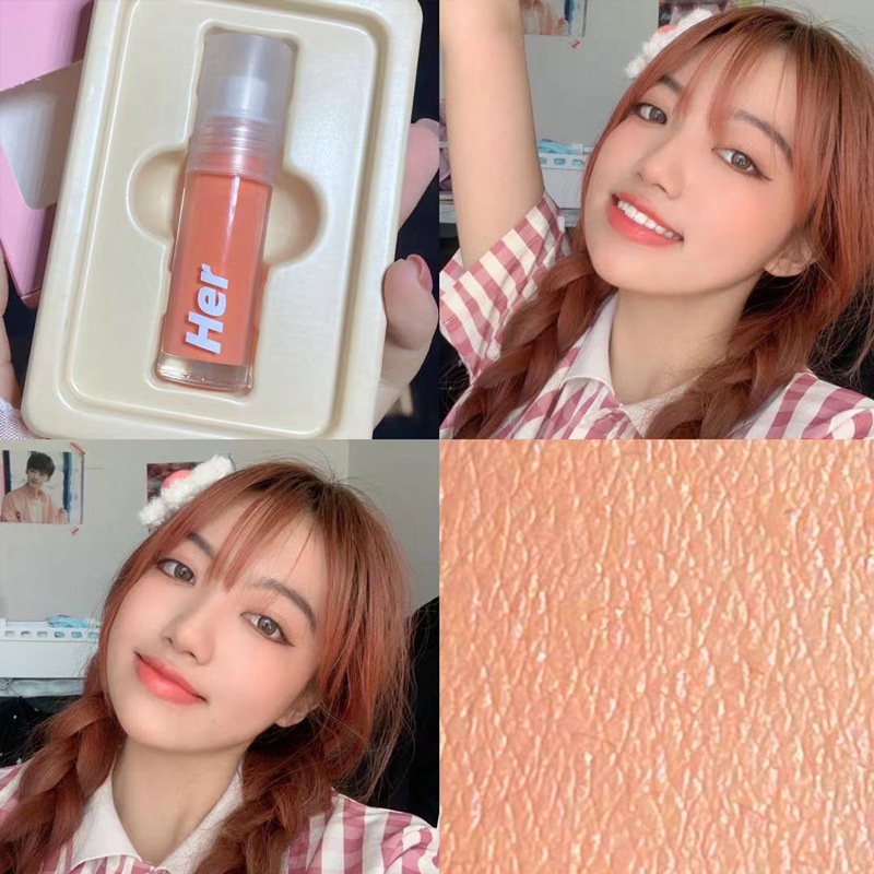 Má hồng dạng lỏng HERORANGE® tổng màu nude tự nhiên lâu trôi trang điểm chuyên nghiệp | BigBuy360 - bigbuy360.vn