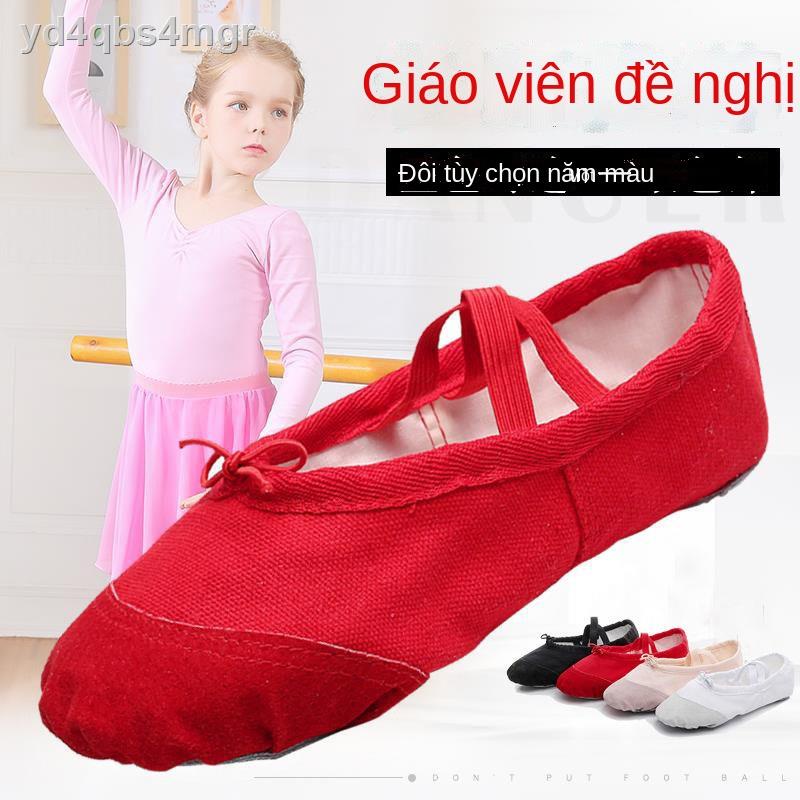 ❦Giày khiêu vũ dành cho người lớn trẻ em tập thể dục nữ đế mềm mèo vuốt mẫu giáo bé trai và gái múa ba