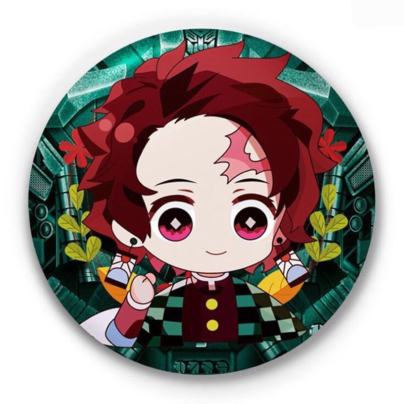 combo 9 huy hiệu kimetsu no yaiba đường kính 5,8cm