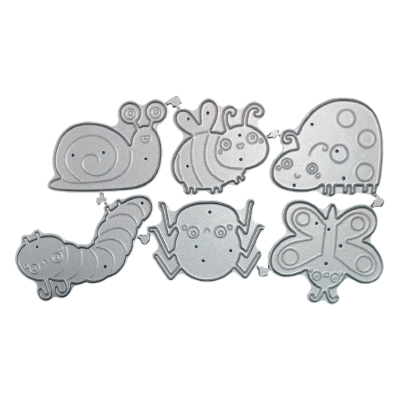 Khuôn Cắt Giấy Làm Từ Thép Carbon Hình Bọ Rùa Hoạt Hình Trang Trí Scrapbook