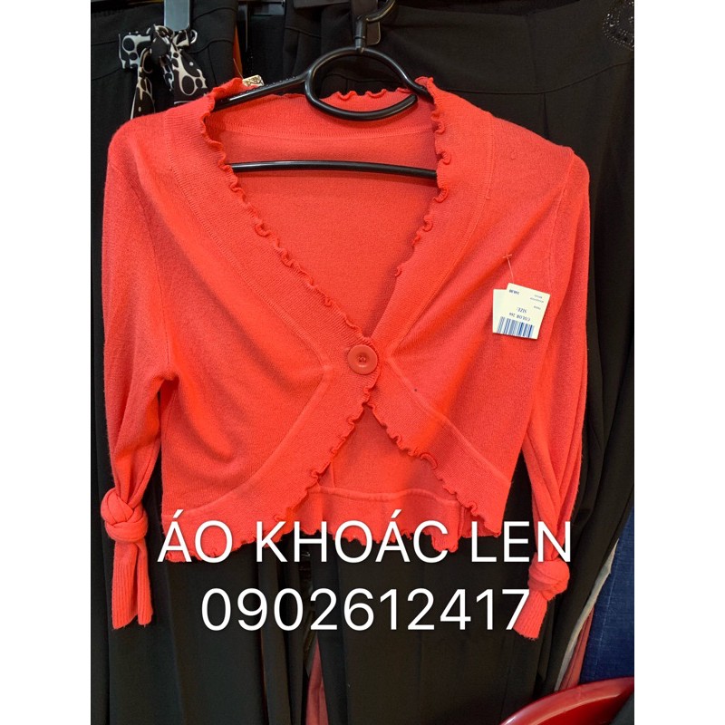 ÁO KHOÁC LEN KHỈ 1 NÚT 125k