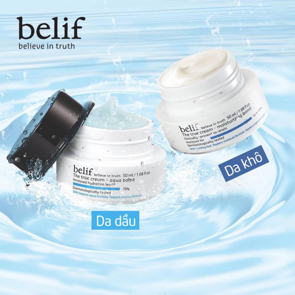 (Sẵn)🌿 Kem Dưỡng Da Belif The True Cream Aqua Bomb / Moisturizing Bomb