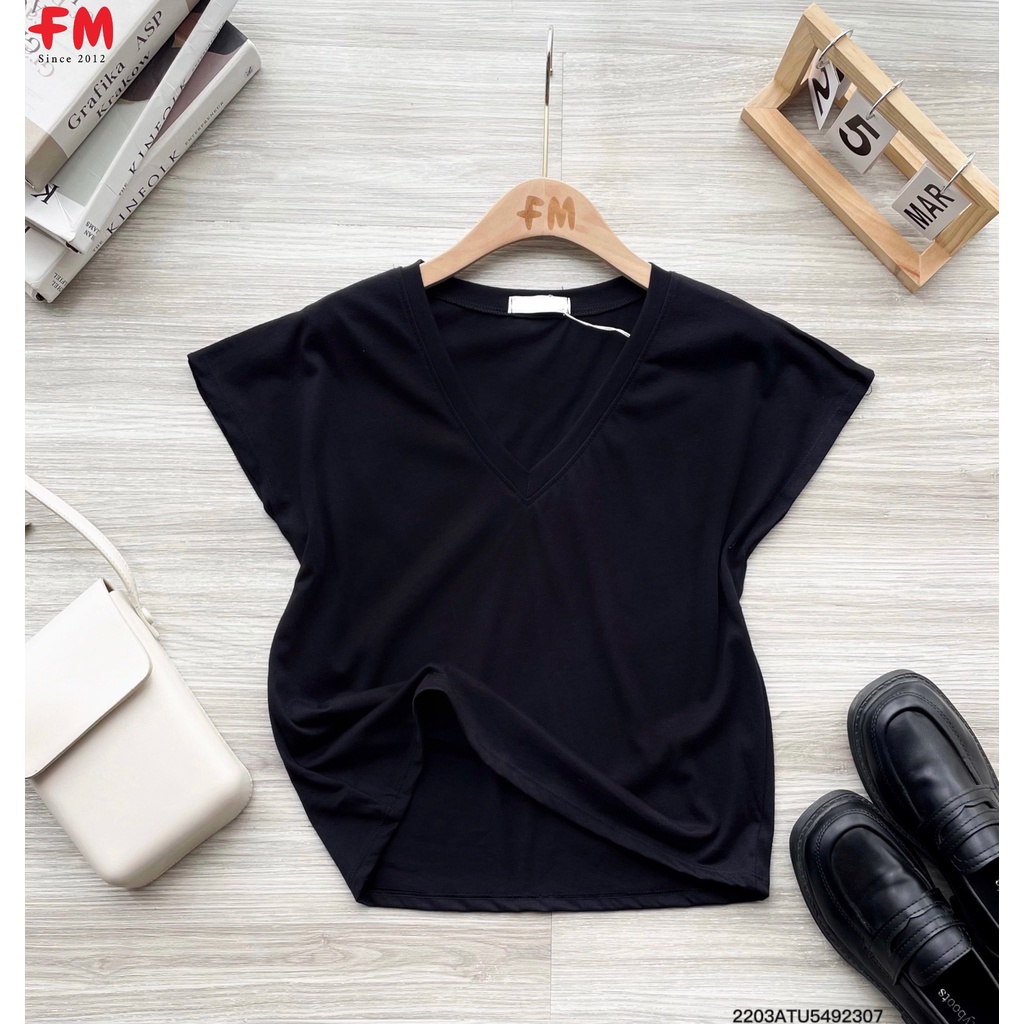 Áo thun nữ croptop FM Style tay dơi chất thun mềm ôm body thời trang sexy cá tính 220323193