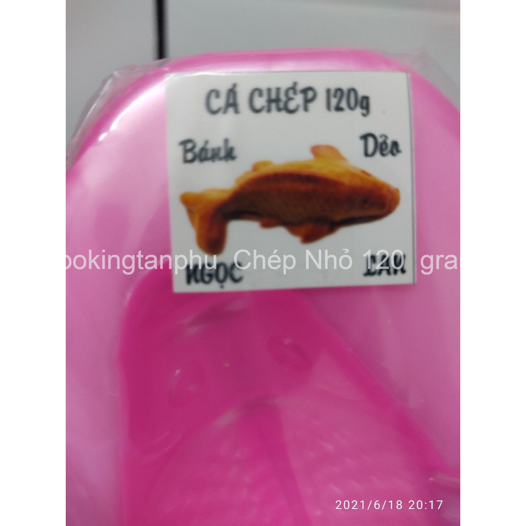 Khuôn  gõ  Bánh Dẻo - 120  gram - Hình Cá Chép