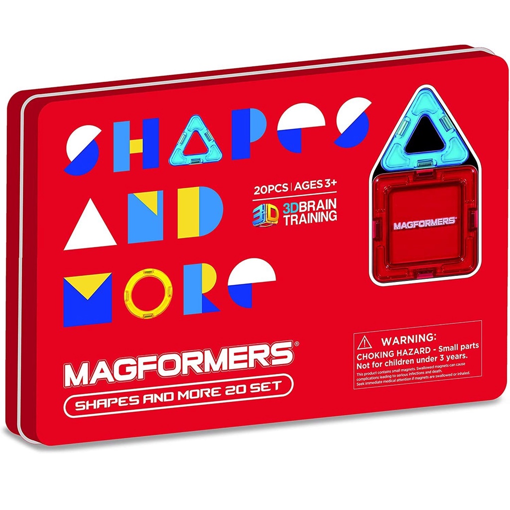 Đồ chơi Xếp hình nam châm 3D Magformers Bộ hình học 20 mảnh