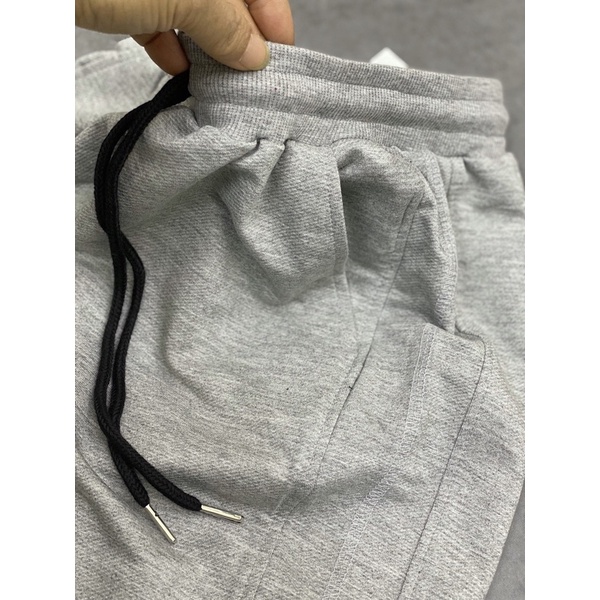 Quần nỉ nữ kiểu jogger thể thao vải da cá chéo siêu đỉnh độc lạ