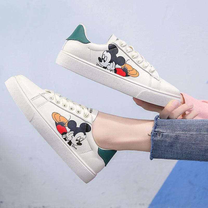 [Mã FAMINI245 giảm 10k đơn từ 20k] Giầy thể thao nữ thêu chuột Mickey cao cấp - Dozimax