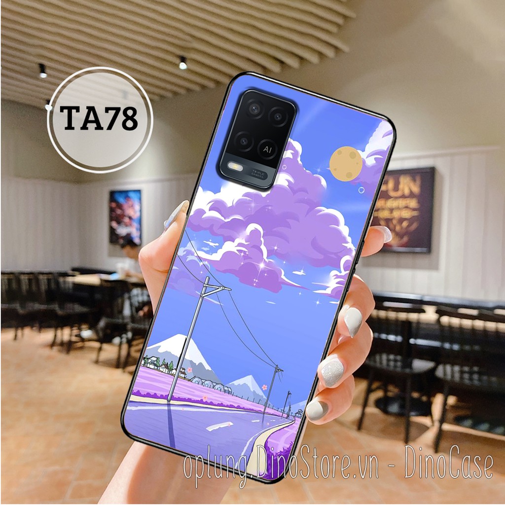Ốp lưng điện thoại Oppo A54 4G - A74 4G - A94 4G - A95 4G - Ốp lưng Oppo in hình hoa cỏ vintage đơn giản nhẹ nhàng nữ tí