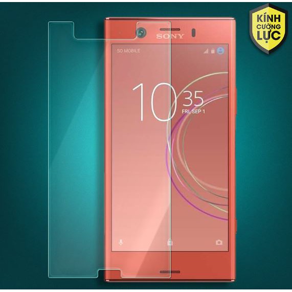 Bộ 1 kính cường lực cho Sony Xperia XZ1 Tặng ốp dẻo