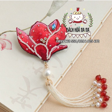 Tự Thêu/ Nghề Thêu/ DIY tự thêu kim CÀI ÁO HOA MỘC LAN/ kit nguyên liệu THÊU HOA / bách hóa na na