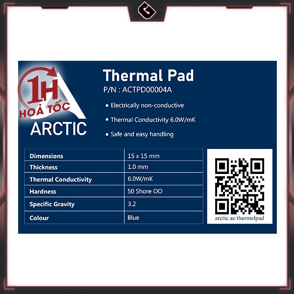 Miếng Dán Tản Nhiệt Arctic Thermal Pad 145mm x 145mm Hàng Chính Hãng